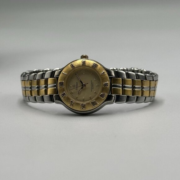 3/$30 Armitron Watch Women Two Tone Gold Silver Round Dial Roman Numerals - Picture 5 of 12